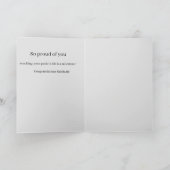 Faltkarte: Abschluss Feiertagskarte (Innenseite)