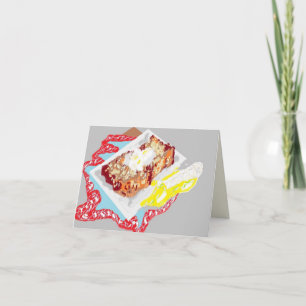 Faltkarte:Bananenbrot mit Banane