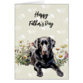 Faltkarte "Black Lab Fathour Day" (Vorne)
