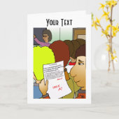 Faltkarte Boomerang Karte (Gelbe Blume)