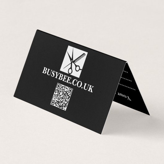 Faltkarte - BusyBee-Design Visitenkarten (Rückseite)