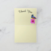 Faltkarte Dankeschön : Farbige Vögel Dankeskarte (Innenseite)