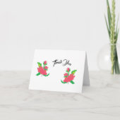 Faltkarte Dankeschön: Japanische Blume Dankeskarte (Vorderseite)