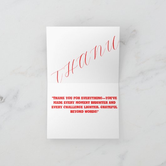 Faltkarte Dankeskarte (Innenseite)