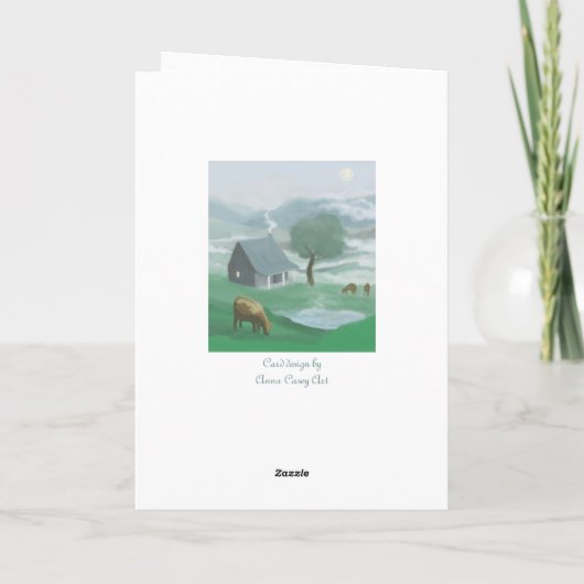 Faltkarte Dankeskarte (Rückseite)