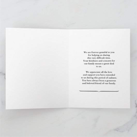 Faltkarte Dankeskarte (Innenseite)