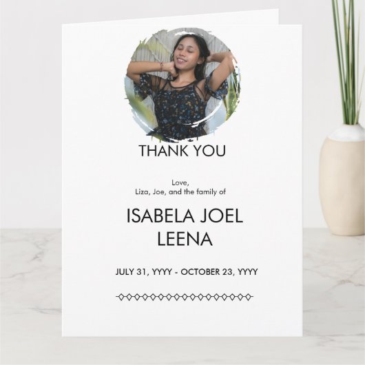 Faltkarte Dankeskarte (Vorderseite)