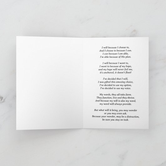 Faltkarte Dankeskarte (Innenseite)