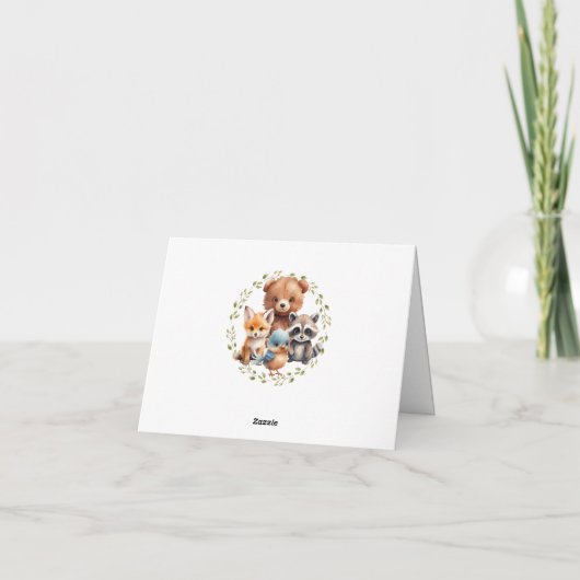 Faltkarte Dankeskarte (Rückseite)