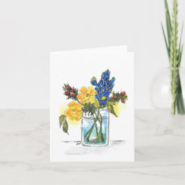 Faltkarte der ursprünglichen Aquarellfarbe der Blu