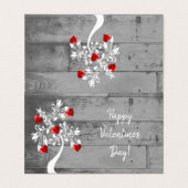 Faltkarte des Roten Herzens (Außenseite Aufgefaltet)