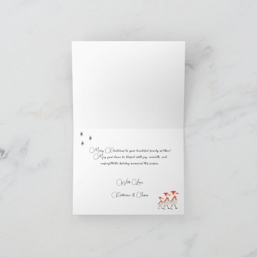 Faltkarte Feiertagskarte (Innenseite)