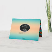 Faltkarte Feiertagskarte (Rückseite)