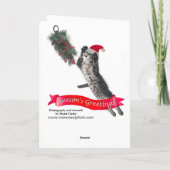 Faltkarte Feiertagskarte (Rückseite)