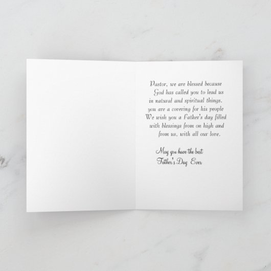 Faltkarte Feiertagskarte (Innenseite)