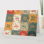 Faltkarte für das neue Jahr Karte (Vorderseite)