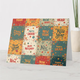 Faltkarte für das neue Jahr Karte