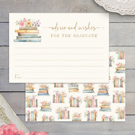 Faltkarte für den Abschluss mit Blumenempfehlungen Einladung