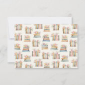 Faltkarte für den Abschluss mit Blumenempfehlungen Einladung (Rückseite)