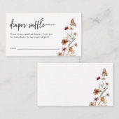 Faltkarte für den Blumenmuster Begleitkarte (Vorne/Hinten)