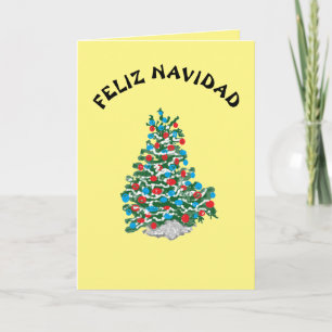 Faltkarte für den Feiertag: Frohe Weihnachten / Fe