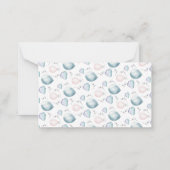 Faltkarte für den Flachbildfernseher Mitteilungskarte (Rückseite)