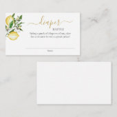 Faltkarte für die Blumenmuster-Verpackung von Lemo Begleitkarte (Vorne/Hinten)