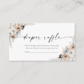 Faltkarte für Elfenbein und Blaublut-Blütenblättri Begleitkarte (Vorderseite)