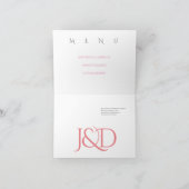 Faltkarte für Hochzeittisch (Innenseite)