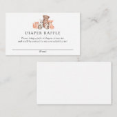 Faltkarte für Holztiere Begleitkarte (Vorne/Hinten)