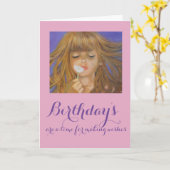 Faltkarte/Geburtstagswunsch Karte (Gelbe Blume)