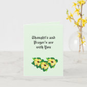 Faltkarte : Gedanken & Gebete Karte (Gelbe Blume)