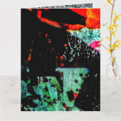 Faltkarte Gerecycelt Plastik-Foto-Druck Karte (Gelbe Blume)