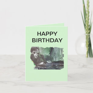 Faltkarte : Gerne zum Geburtstag eine Pause einleg Karte
