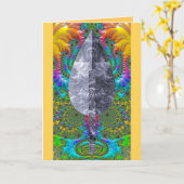 Faltkarte - Gilded Leaf Design Karte (Gelbe Blume)