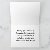 Faltkarte - Giraffe Brunnenkarte holen Karte (Innenseite)