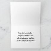 Faltkarte - Giraffe-Liebe Karte (Innenseite)