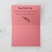 Faltkarte : Glücklicher Muttertag Karte (Innenseite)