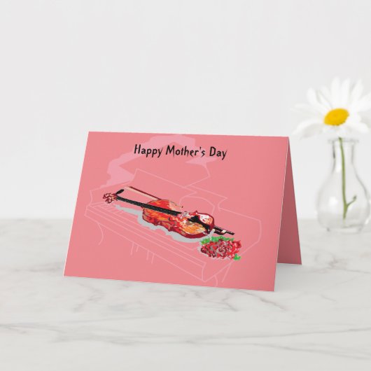 Faltkarte : Glücklicher Muttertag Karte (Kleine Pflanze)