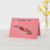 Faltkarte : Glücklicher Muttertag Karte (Gelbe Blume)