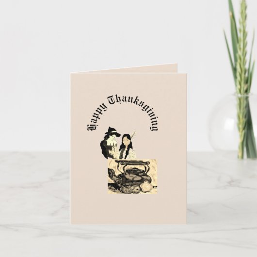 Faltkarte : Glückliches Erntedankfest Feiertagskarte (Vorderseite)