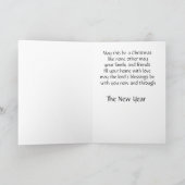 Faltkarte hat ein gesegnetes Weihnachtsfest Dankeskarte (Innenseite)