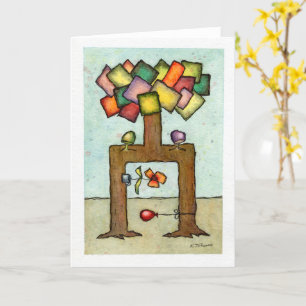 Faltkarte "Hochzeitsbaum" Karte