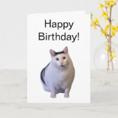 Faltkarte Huh Cat Meme Karte (Gelbe Blume)