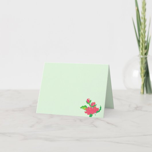 Faltkarte: Japanische Blume (Vorderseite)