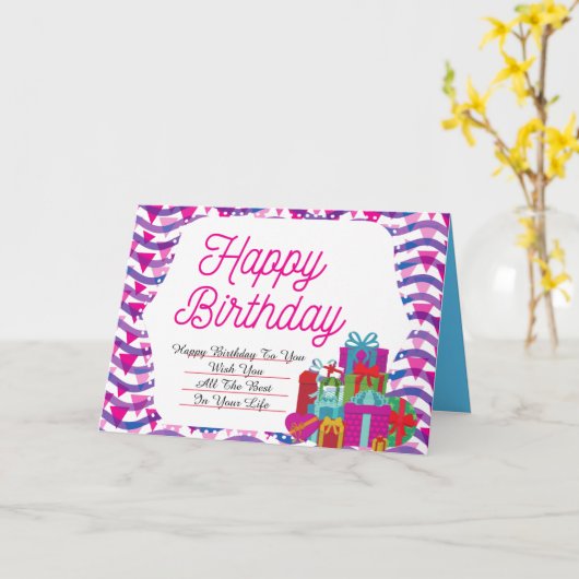 Faltkarte Karte (Gelbe Blume)