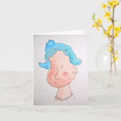 Faltkarte Karte (Gelbe Blume)