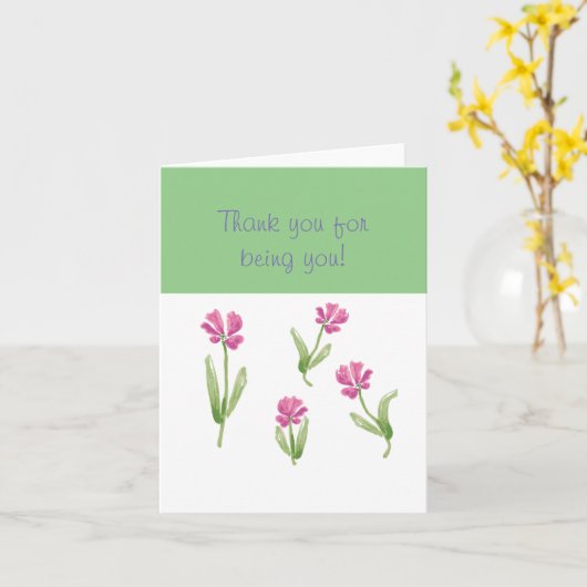 Faltkarte Karte (Gelbe Blume)