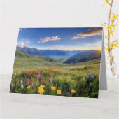 Faltkarte Karte (Gelbe Blume)