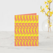 Faltkarte Karte (Gelbe Blume)